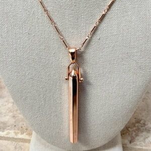 Stella & Dot Rose Gold Rebel Articulated Pendant